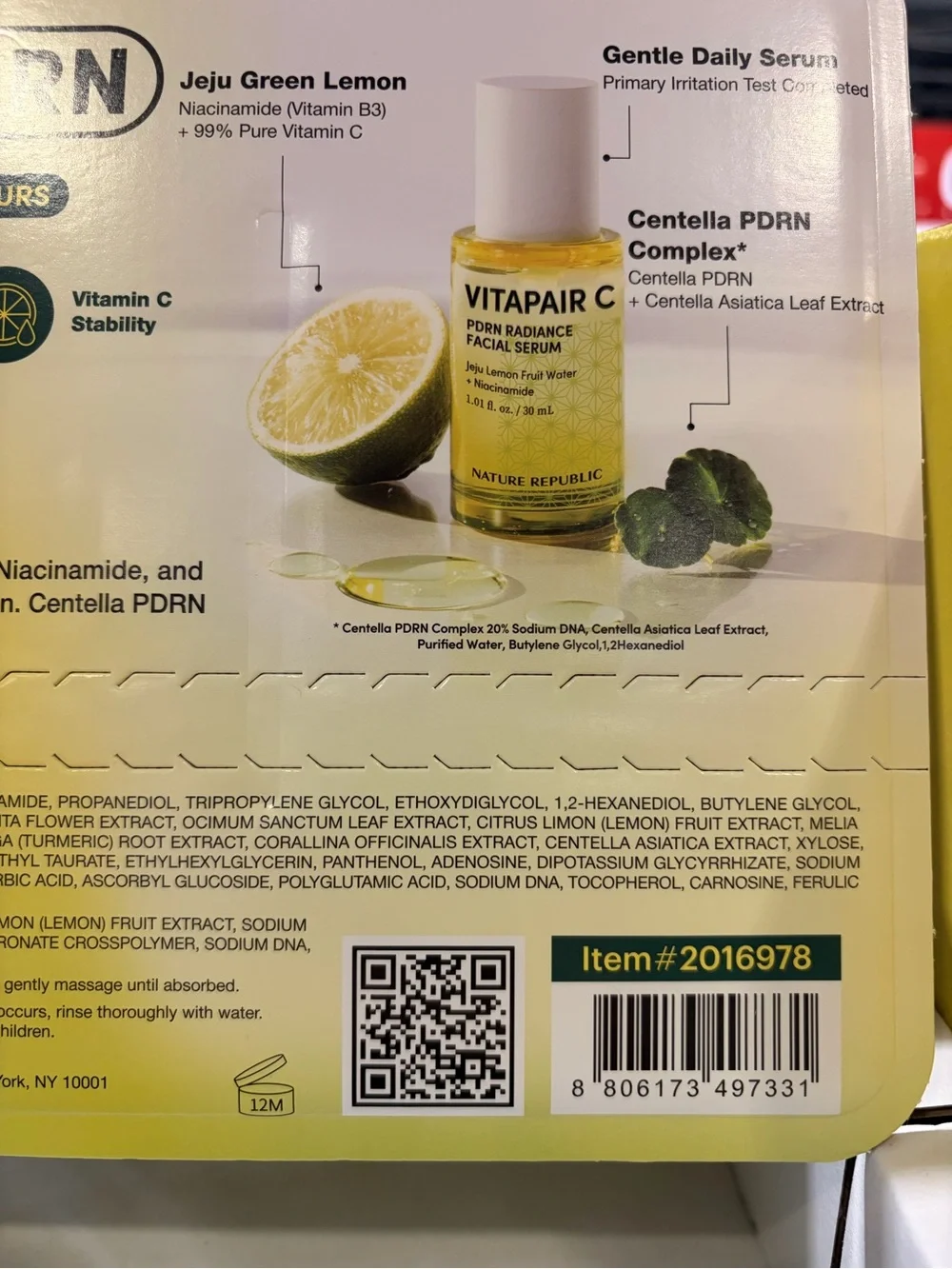Jeju green lemon Vitapair C PDRN Radiance Facial Serum — value duo pack sealed